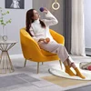 Light luxury post-modern velvet single small sofa 4