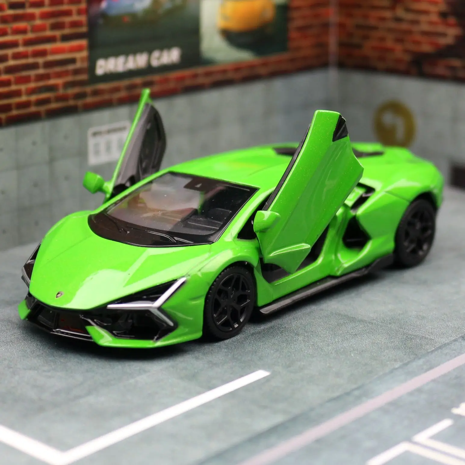 1/36 Lamborghini Revuelto HPEV Super Toy Car For Children RMZ City Diecast Metal Miniature Model Pull Back Collection Gift Boy 5