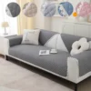 1pc Rhomb Quilted Non-Slip Sofa Cushion Cover, Slipcovers Protect your Living Room Couch Soft and Durable 1