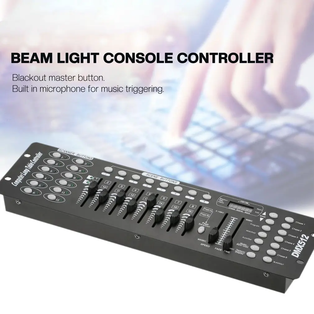 

512 DMX Controller 192 Channels Console Stage Lights Party DJ Light Controller Equipment Spotlights DJ Operaters