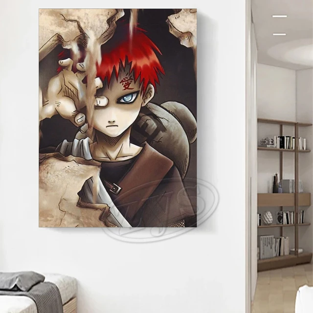 Quadro decorativo Emoldurado Olhos Personagens Naruto Anime para sala  quarto