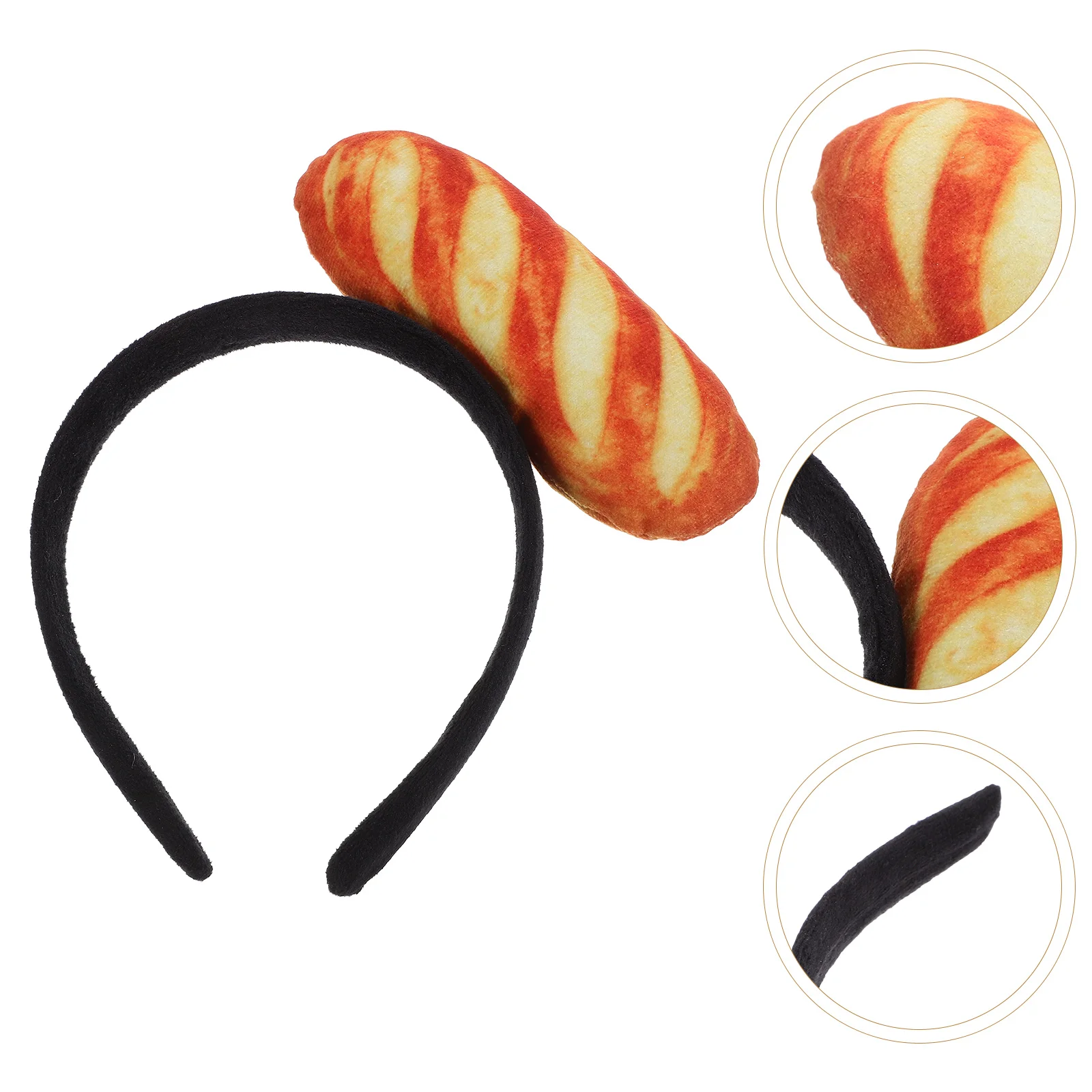 Imitation Food Headband Costume Party Bread Hair Hoops Photo Props For Booth Dress Up Cute Accessories