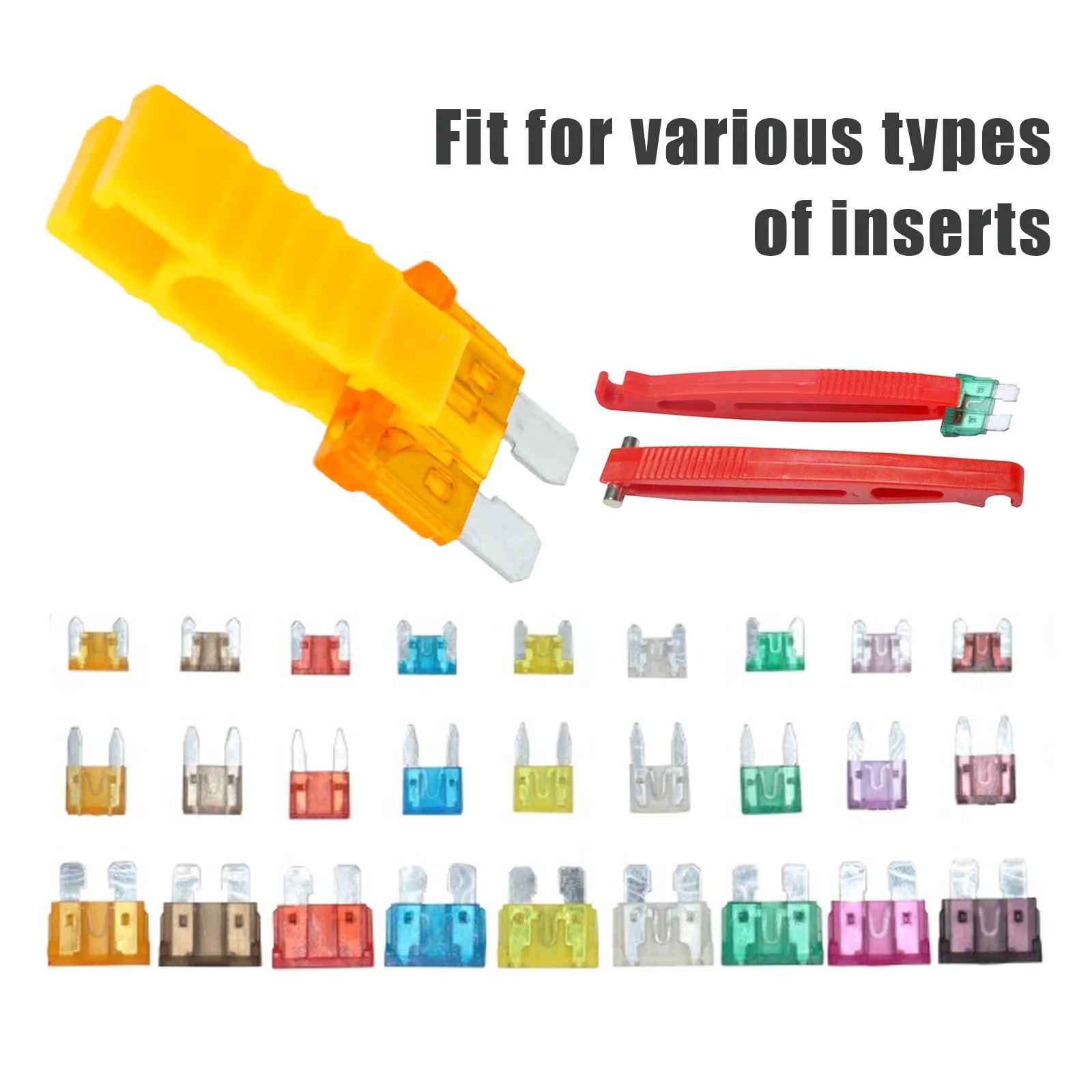 Fuse Puller Car Automobile Fuse Clips Tools Extractor Removal Security Tool Accessories Car Auto Van Blade Mini Plastic fuse puller