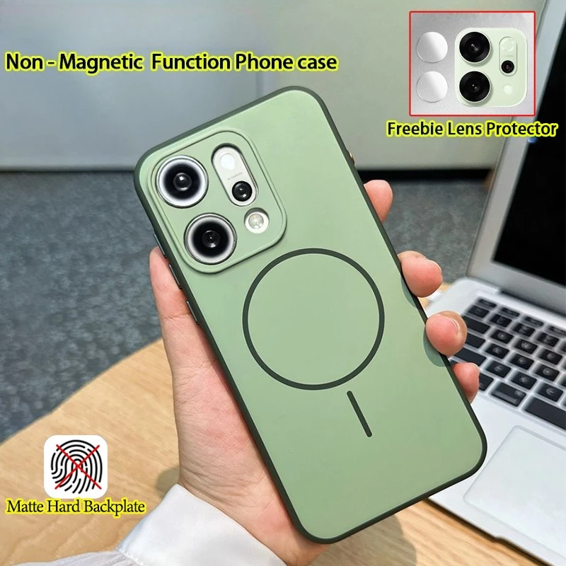 Sleek Frosted Lens Protector Shockproof TPU Phone Case
