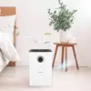 Large Room 2 In 1 Whisper Quiet Humidifier Air Washer with Automatic Shut Off and Fragrance Essential Oil Container, White 4
