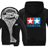 Winter Tamiya Hoodies Zipper Thick Unisex Tamiya Legendary 90's Car Toy Classic Logo Sweatshirt Man Coat Fleece Streetwear 1