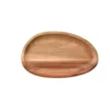 Solid Wood Dinner Plates Irregular Oval Serving Tray Fruit Dishes Dry Fruit Sushi Tea Tray Bread Wooden Plate Home Decoration 3