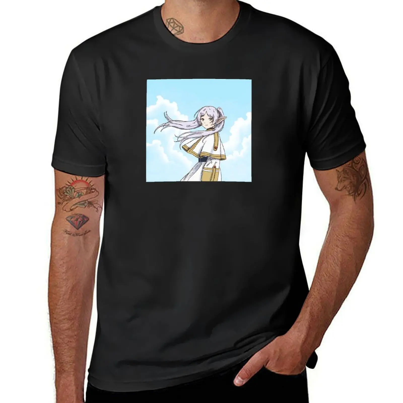 Frieren T-Shirt funnys for a boy black t shirts for men