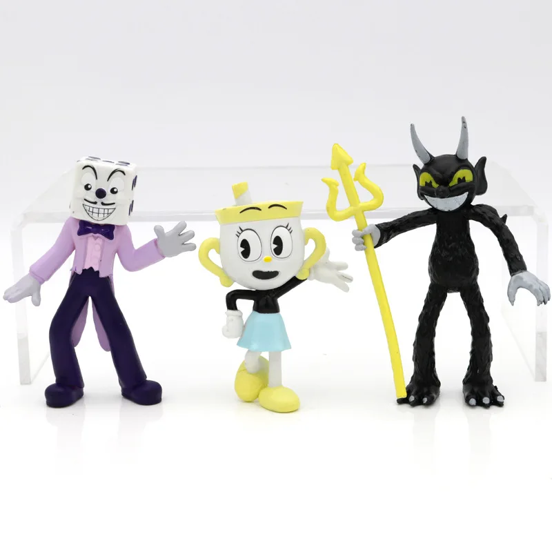 4/6 stücke Set PVC Kawaii Tasse Kopf Anime Action Figure Cuphead Puppe Spielzeug Spiel Dekoration Ornamente Spielzeug Für Kinder kinder Weihnachten Geschenk – Detail 4
