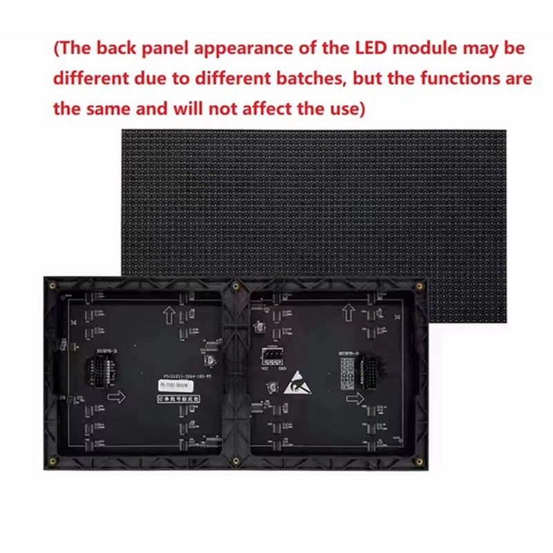 4Pcs P5 실내 LED 스크린 패널 64X32 LED 디스플레이 모듈 16 스캔 풀 컬러 LED 전자 스크린 디스플레이 320X160mm-A86Z