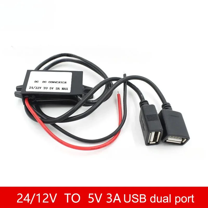 12V-24V to 5V 3A Out Car Phone Charger Adapter DC DC Step Down Power Converter 12 Volt to 5 Volt micro USB C Converter Mini image 10