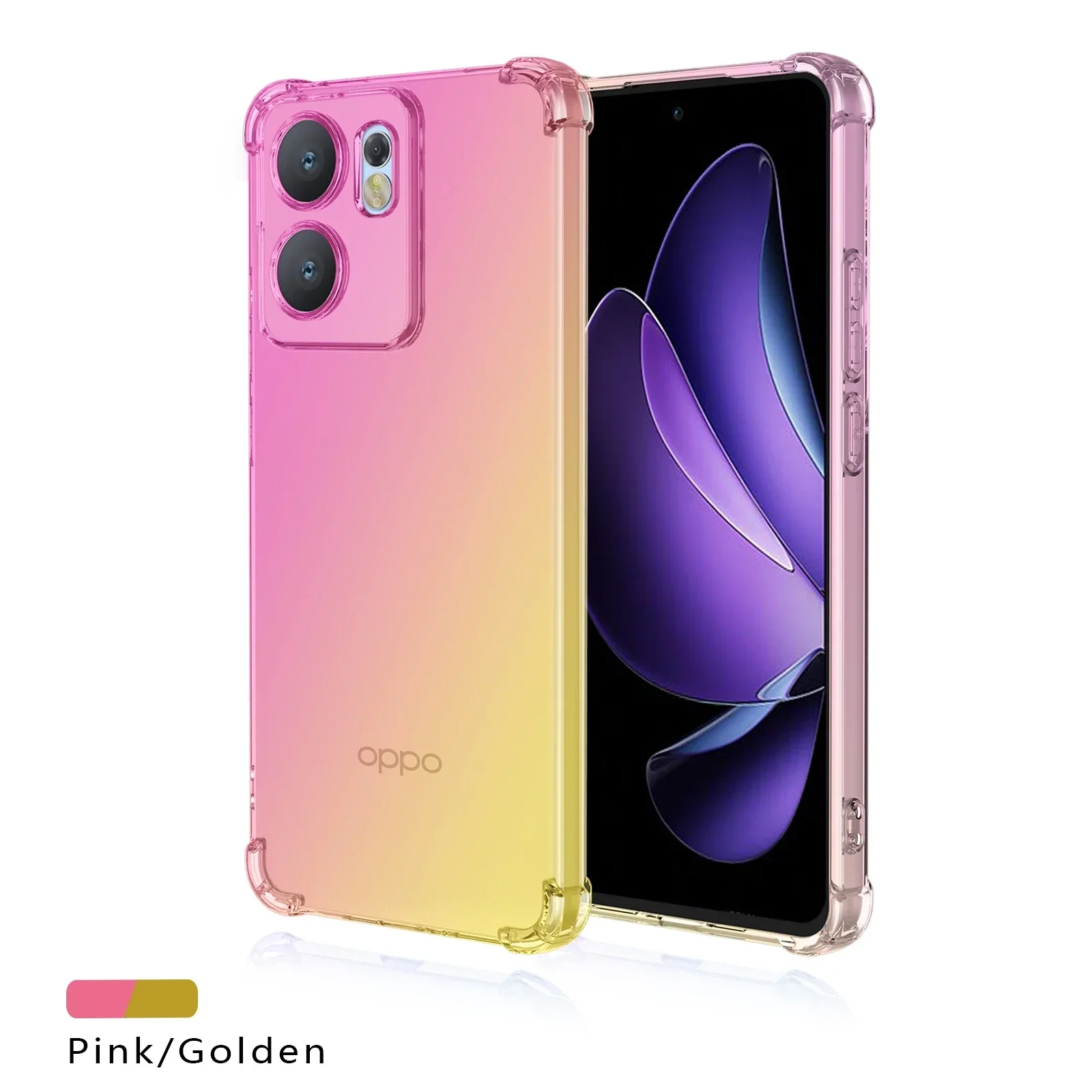 Sleek Gradient Airbag TPU Shockproof Phone Case - Protective Cover Shell