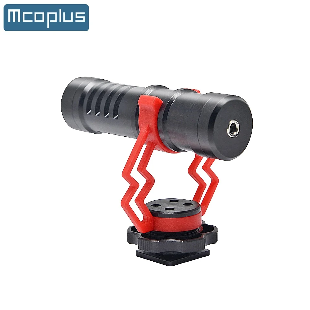 

Mcoplus VM-M03 Camera Microphone with Shock Mount Compact Shotgun Mic for DSLR Camera Android Smartphones for TikTok YouTube Vlo
