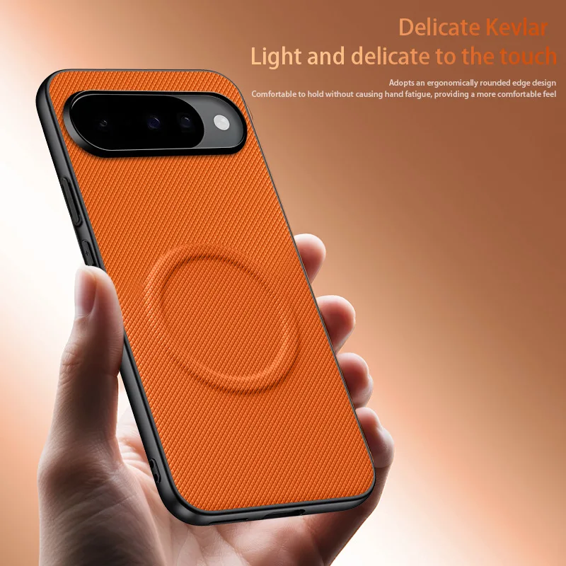 Sleek Matte Magnetic PU Leather Phone Case with Metal Lens Frame Cover