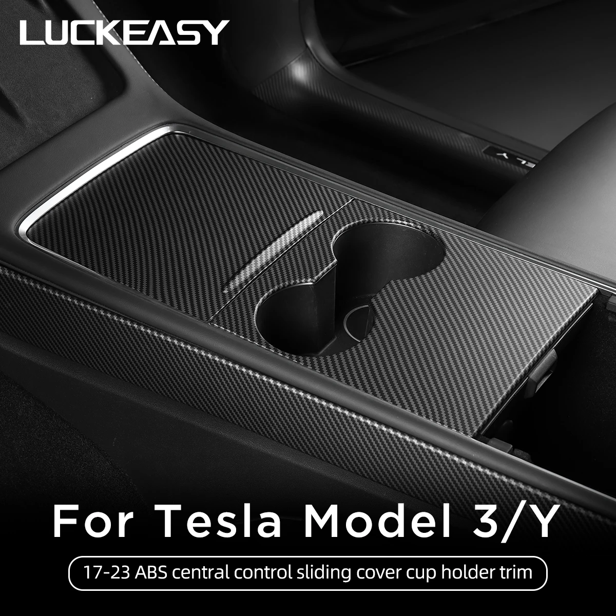 

Центральный контрольный патч LUCKEASY для Tesla Model 3, модель Y 2017-2022, аксессуары для салона автомобиля, защитная декоративная модель 3 2021