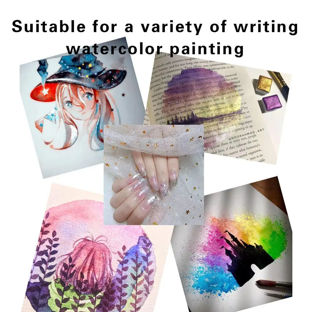 Watercolor Painting Set Watercolor Paint Watercolor Pigment 12 Colors Pearlescent Watercolor Paints