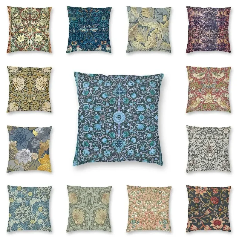 

William Morris Throw Pillow Cover Acanthus Home Decorative Custom Square Holland Park Cushion Cover 40x40 Seaweed Pillowcover