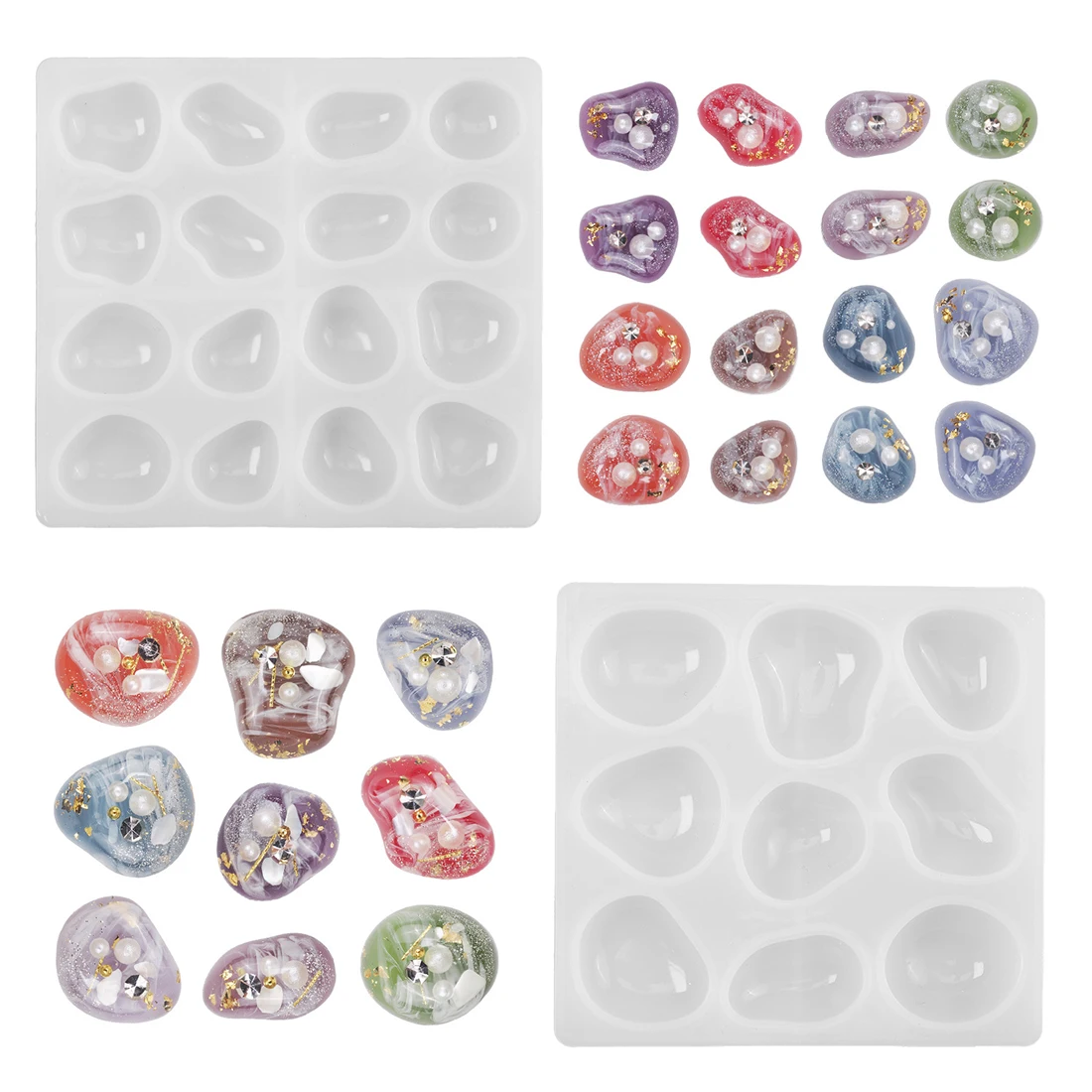 Irregular Earring Pendant Silicone Mold Epoxy Resin DIY Earring Keychain Necklace Charms Jewelry Making