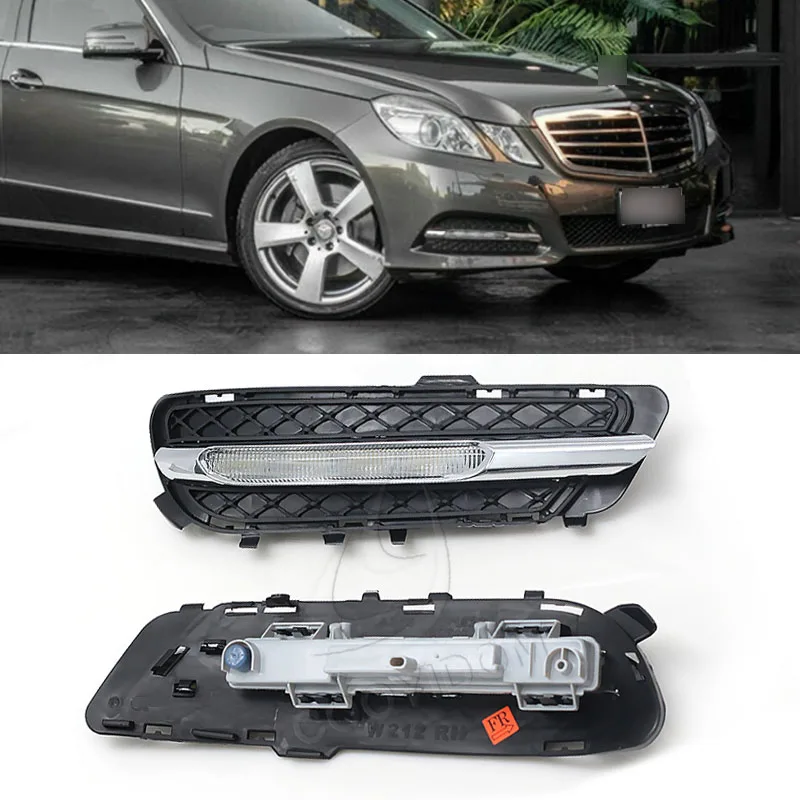 LED Car Front Daytime Running Lights DRL For Mercedes Benz W212 E250