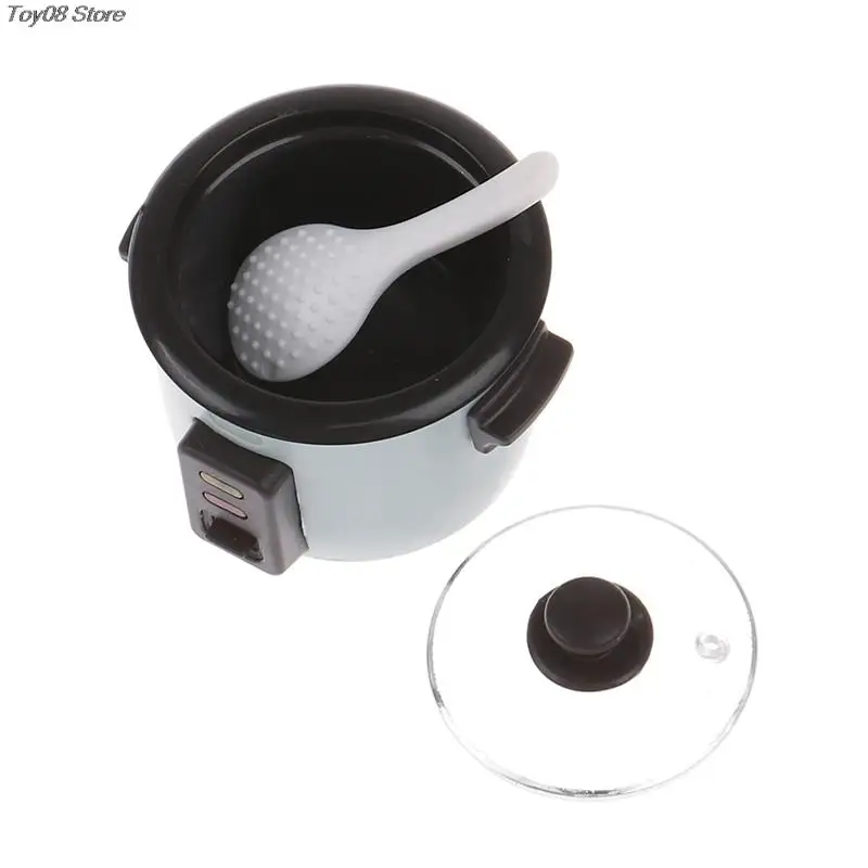Doll House Toys 1Pcs 1/12 Scale Miniature Dollhouse Rice Cooker Pretend Play Kitchen Appliance Accessories