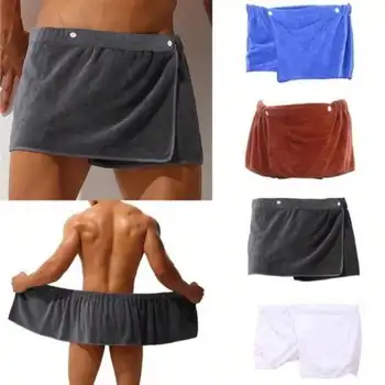 Uomo Morbido Indossabile Asciugamano Da Bagno Con Tasca Accappatoi Doccia Wrap Sauna Palestra Nuoto Vacanza Spa Bagno Asciugamano Da Spiaggia Toalla De Playa 1