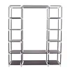 69" Portable Clothes Wardrobe Storage Organizer with Non-Woven Fabric Quick and Easy To Assemble Extra Strong and Durable Dark 3