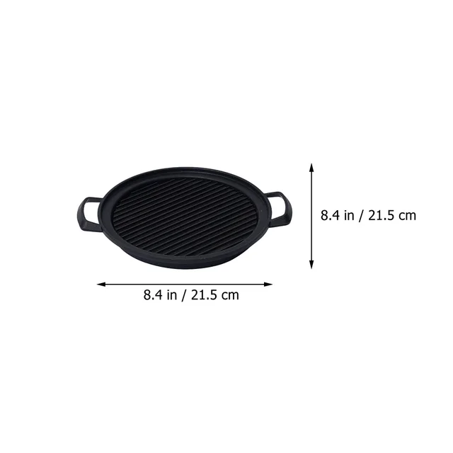 Grill Serpenyő Steak Barbecue Rack Vas Főző Öntött Sült Hús Grillezett Nonstick Tányér Bbq Koreai Mester Tartó - Image 2