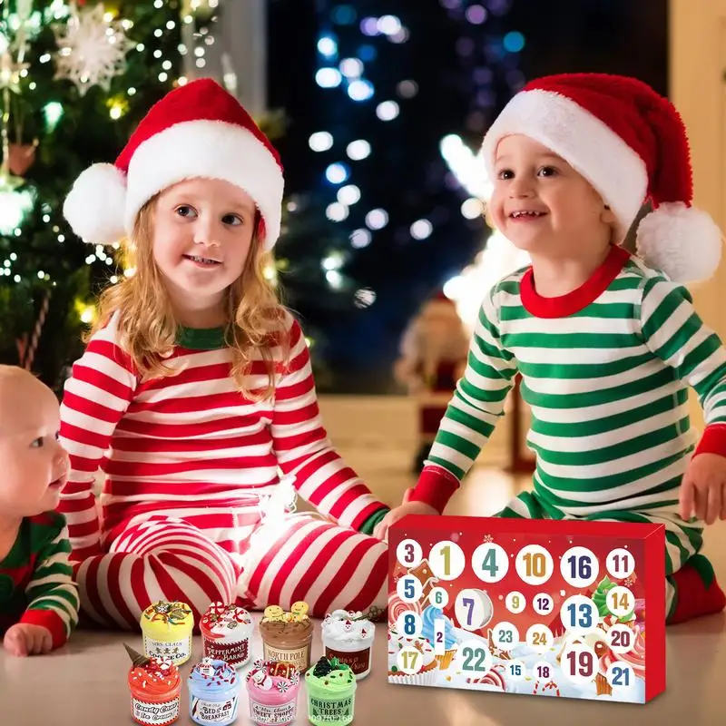24 Days Christmas Slime Advent Calendar Toys Advent Calendars Toy Calendars Festive Gifts Countdown Calendar Box