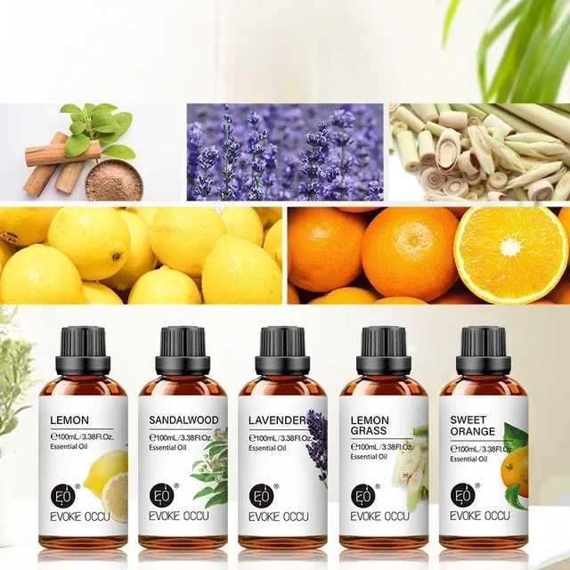 6 Pack Essential Aromatherapy Oils Gift Set 10ML Eucalyptus Lavender, Lemon  grass Orange Peppermint Sandalwood - AliExpress