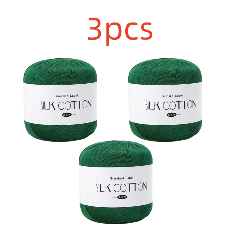 Silk Lace Cotton Milk Crochet Yarn - Soft & Warm Hand-Knitting Thread
