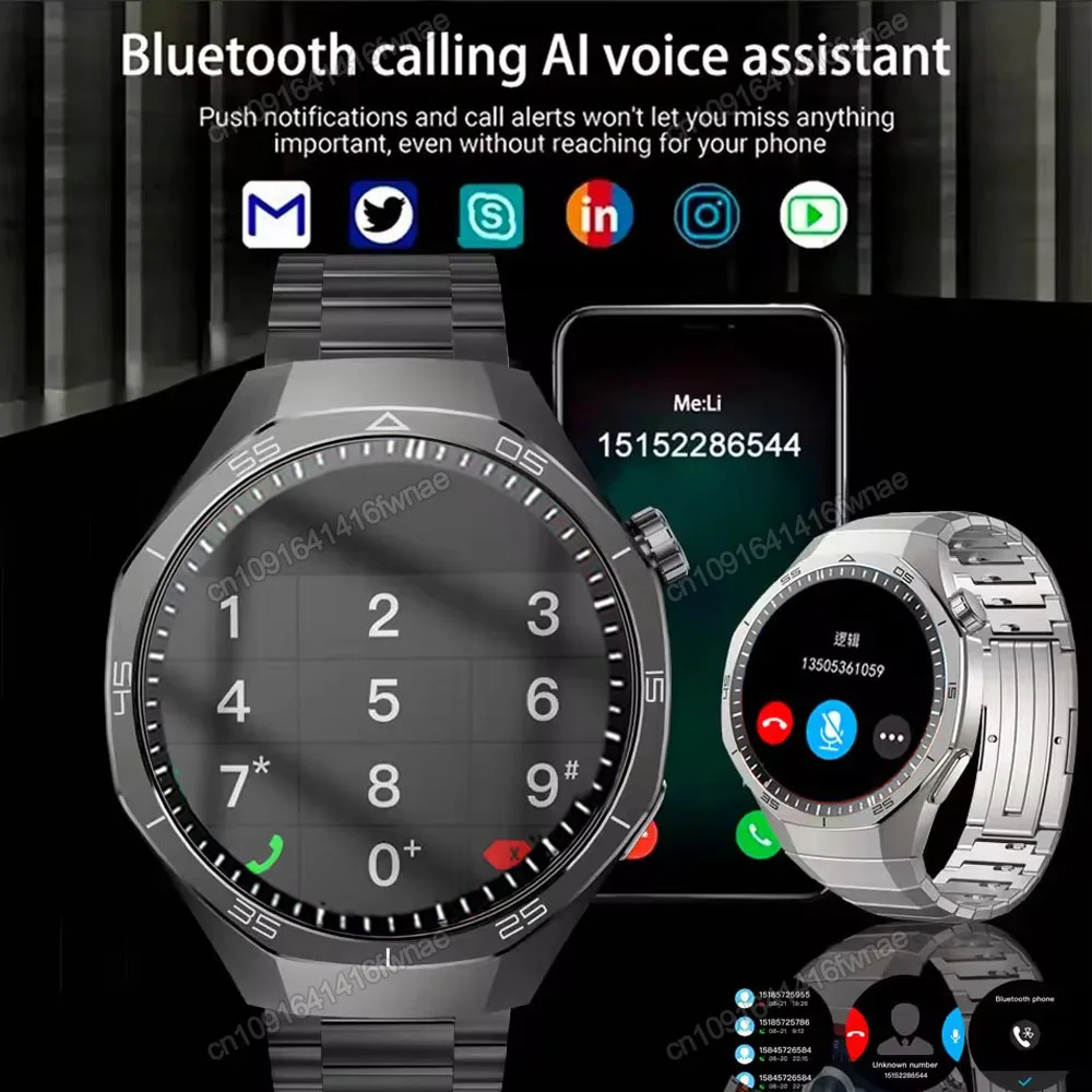 Watch 5 Pro GPS Tracker Smart Watch Men 360*360 AMOLED Screen NFC BT Call Sports Waterproof Health Monitor Man Smartwatches 2026 2