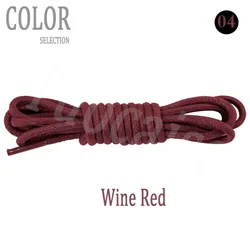 Waxed Cotton Waterproof Shoelaces - Durable and Stylish in 11 Colors - 100cm (4 Wine Red)