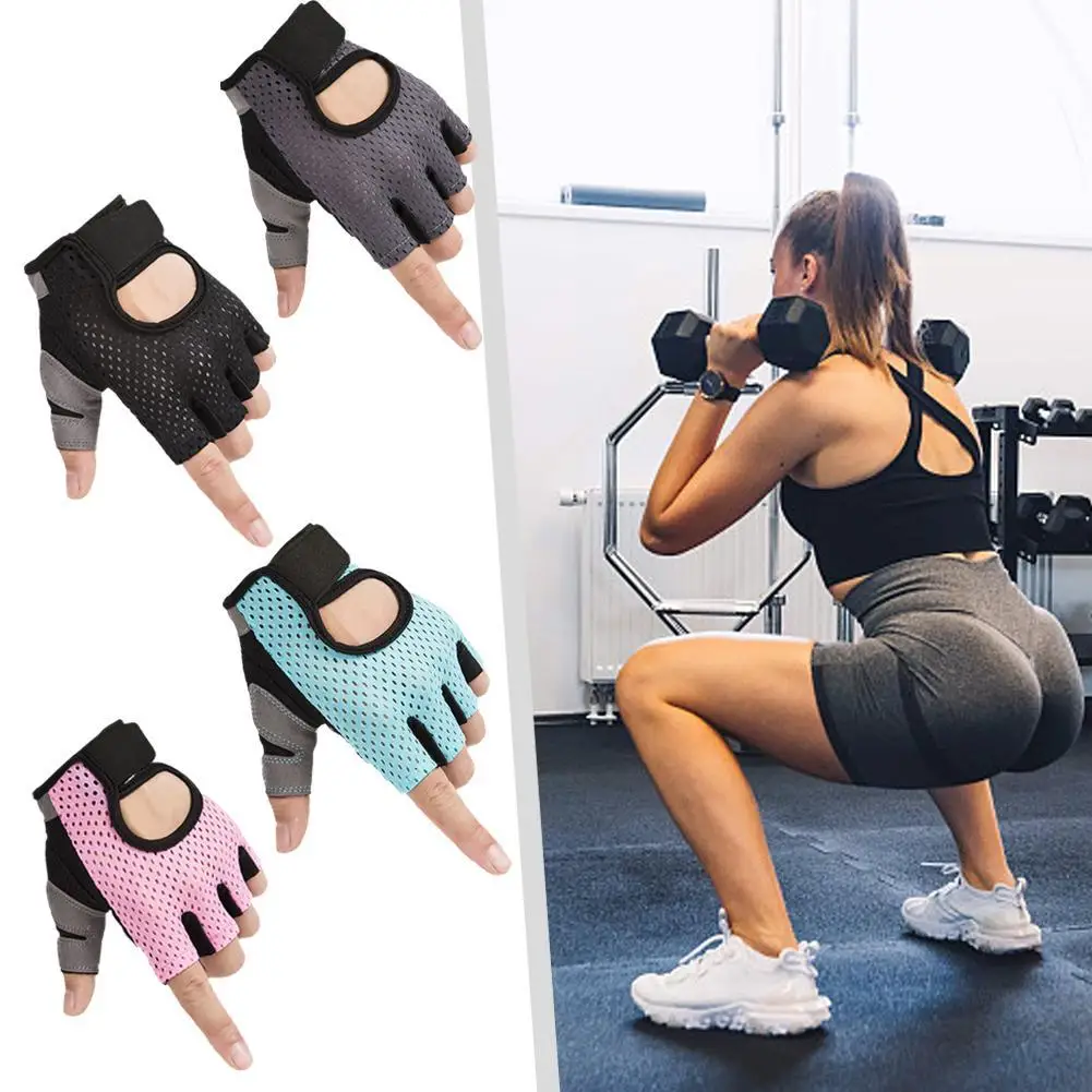 

Gym Gloves Fitness Weight Lifting Gloves Training Sports Body Building Exercise Cycling Workout Glove with Wrist Wrap Support