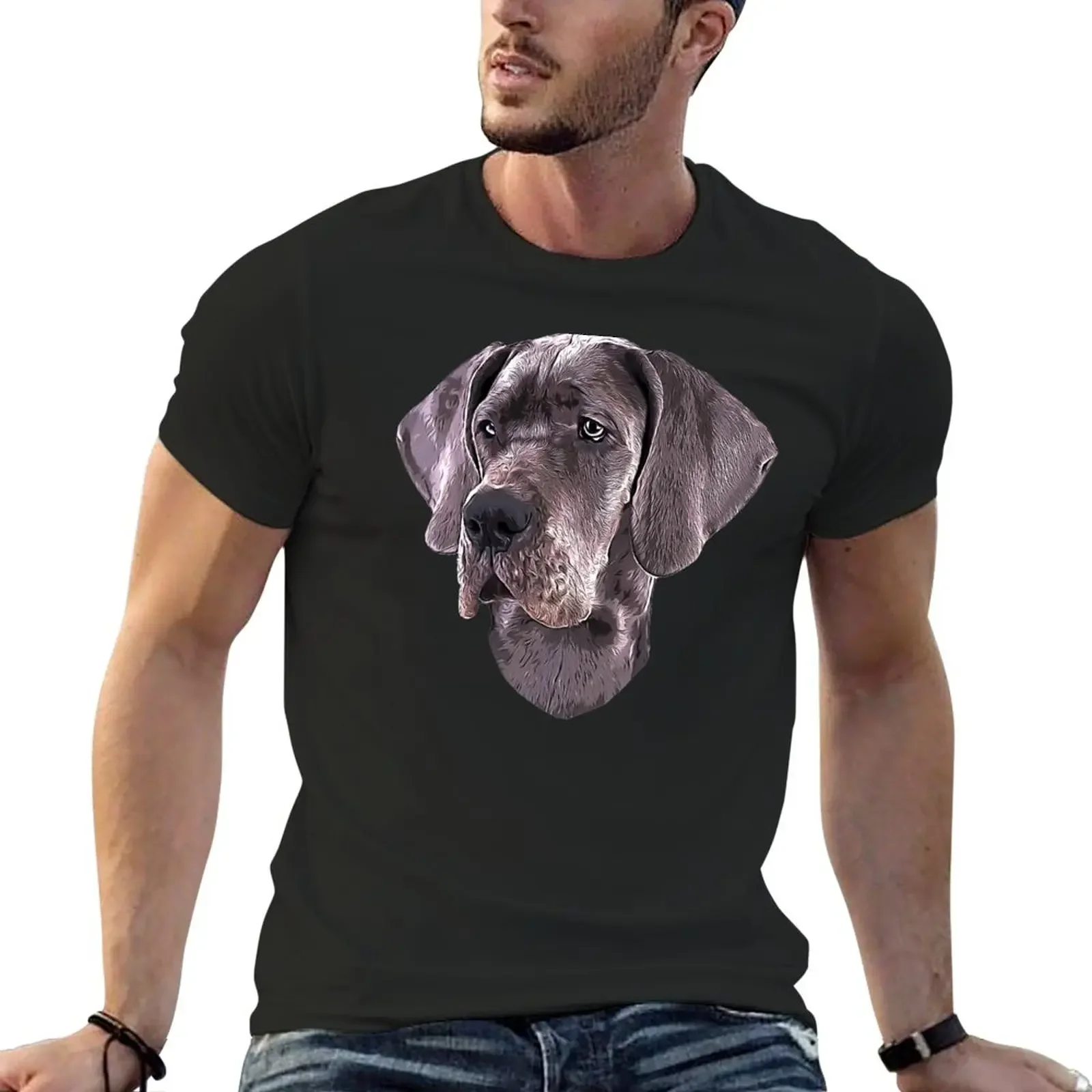 

Great Dane - Gorgeous Blue! T-Shirt Short sleeve tee Aesthetic clothing Tee shirt mens clothes