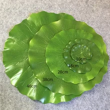 

Water-Proof Artificial Tropical Green Plants Leaf Lotus Flowers Tree Leaves Home Party Wedding Decoration Table Mat Fruits Plate