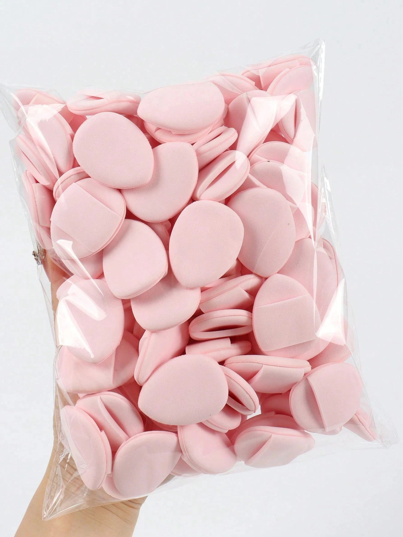 10/50Pcs 핑거 쿠션 파우더 퍼프, 에어 쿠션 파우더 퍼프, 라텍스 프리 블렌딩 스펀지 및 메이크업 퍼프 포함