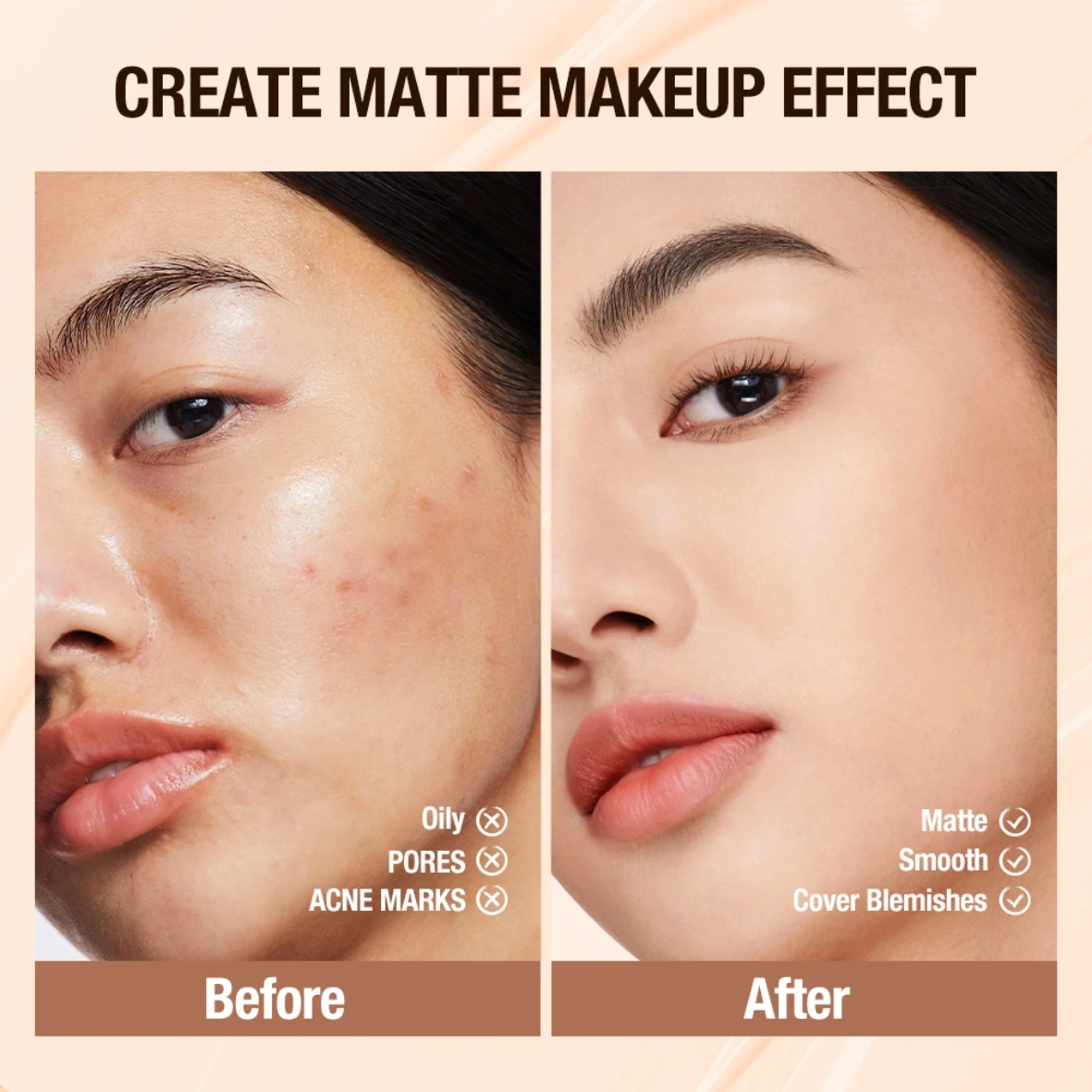 Waterproof Liquid Concealer Foundation Cream, Lasting Full Coverage, Acne Spot, Dark Circles, Dark Concealer, Face Makeup Cosmetic, sponge head concealer liquid concealer makeup concealer waterproof concealer face concealer concealer foundation cream