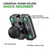 FANAUE Mobile Phone holder cradle anti Shock Absorber support electric Shocking Motorcycle stand mounts Ball car for RAM Mount - Image 4