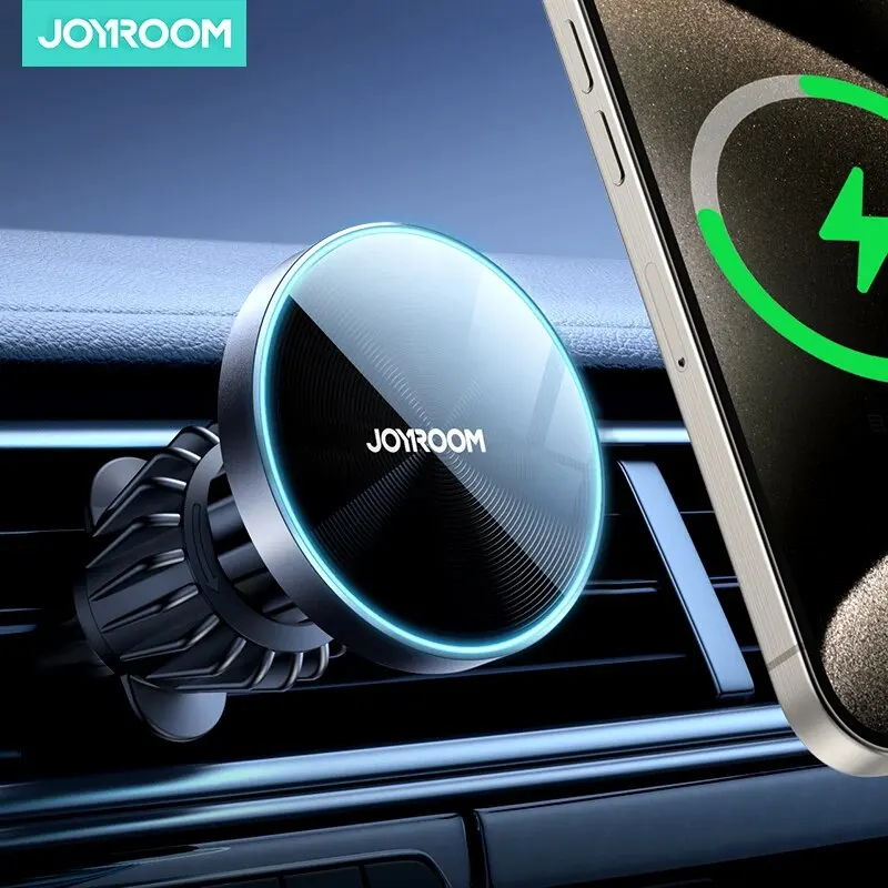 Joyroom Magnetic Car Phone Mount Wireless Fast Car Charger for iPhone Holder 15W Magnetic Car Phone Holder Mount Wireless