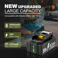 Pour Makita BL1830 batterie 18V 8000mAh batterie BL1830 BL1815 BL1860 BL1840 outil batterie Rechargeable avec chargeur 6A 2