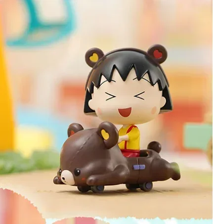 thumbnail image 1 of Lindas figuras de animales de Chibi Maruko-chan, caja de sorpresas, juguetes de caja ciega, bolsa de adivinación, muñeca modelo encantadora para niñas, regalo de cumpleaños, 1 of 5