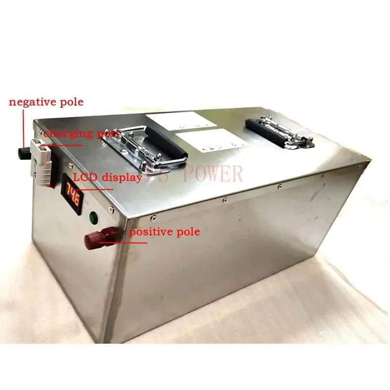 72V Rechargeable Power System with Charger for Backup Energy Storage
