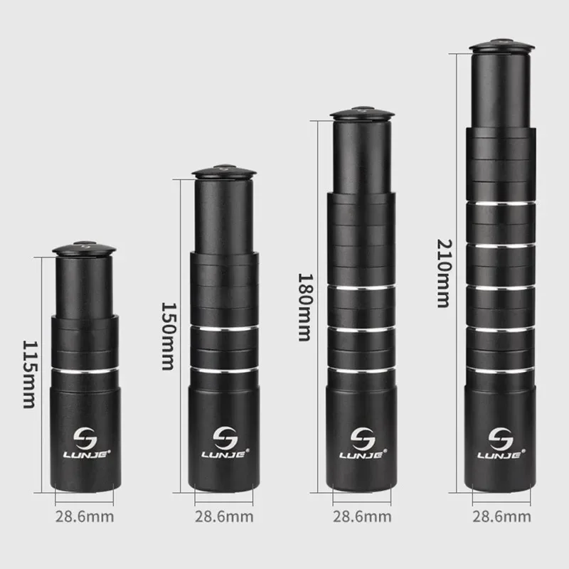 Bicycle Stem Bicycle Fork Stem Rise Up 90mm 115mm 135mm 150mm Bike Stem Height Extender Road Mountain Bike Handlebar Raise Adapte
