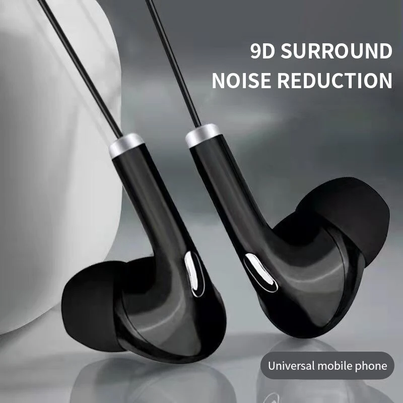 Wired Headphones 3.5mm In-Ear Earbuds with Bass Phone Earphones Sports Stereo Headset with Mic volume control Music Earphones