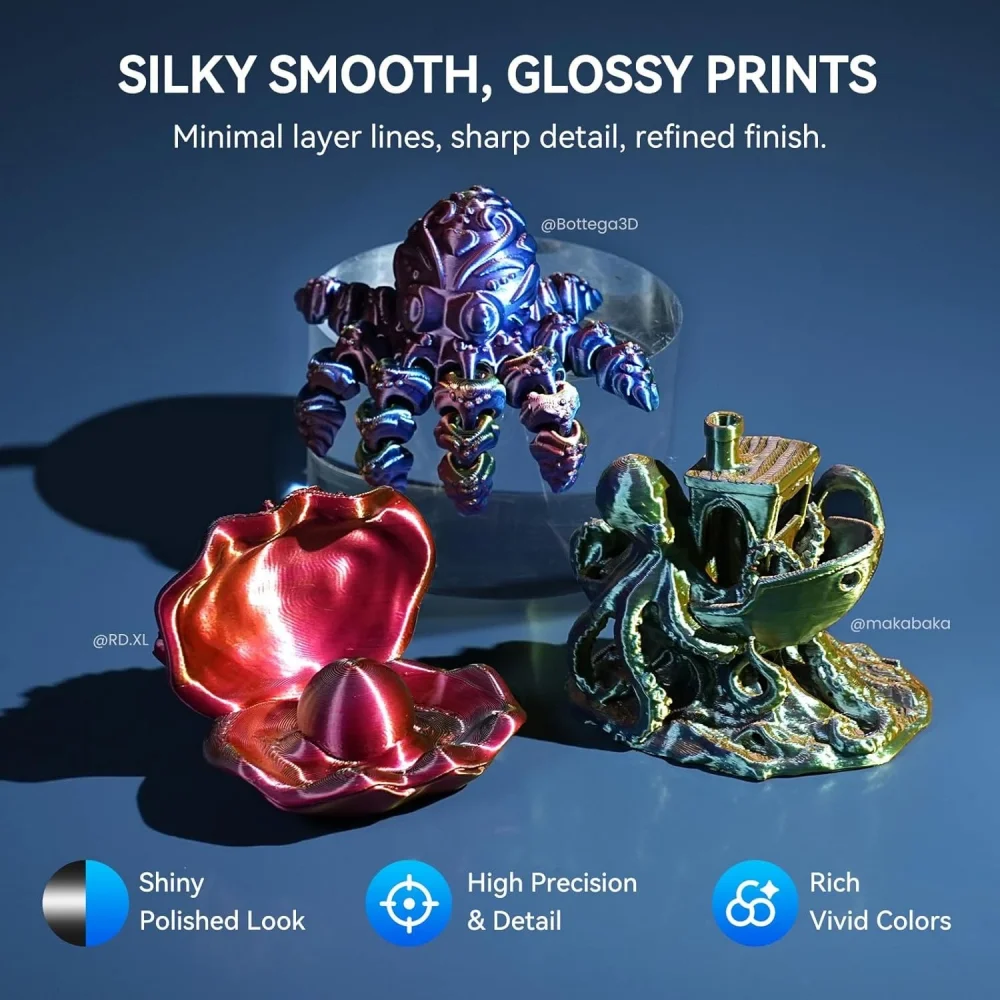 PLA+ Silk 3D Printer Filament 2KG 3