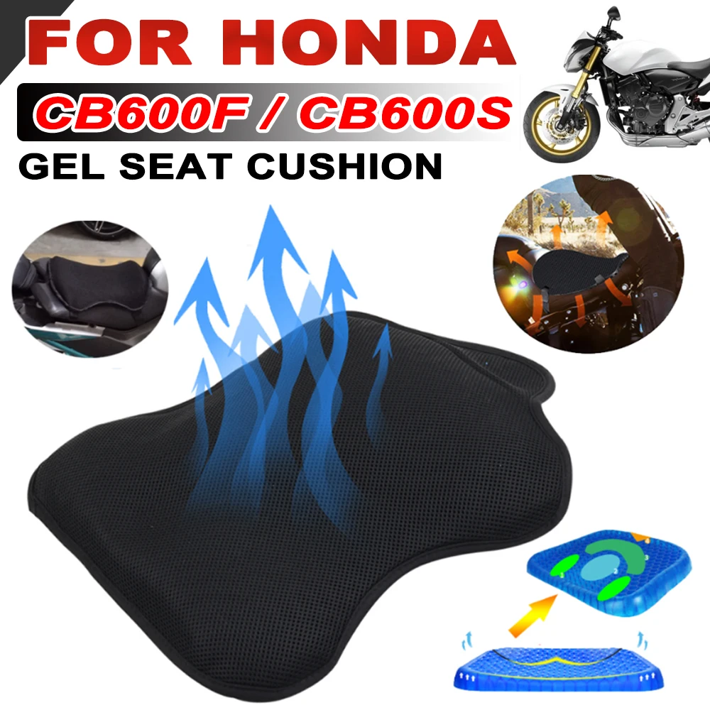 

For Honda CB600F CB600S CB 600 S F CB600 S F Cb 600F Motorcycle Accessories Breathable Pressure Relief Gel Seat Cushion Cover