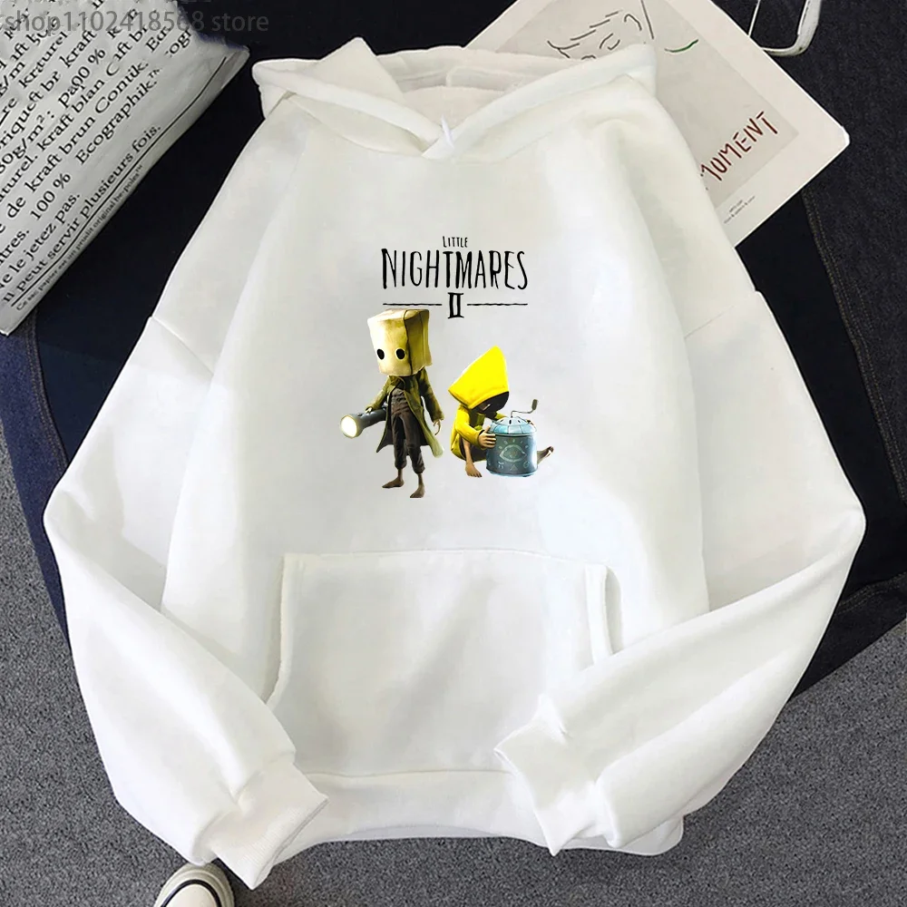 Little Nightmares Hoodies Fleece Cartoon Anime Sweatshirts Aesthetic Manga Graphic Men/women Clothes Harajuku Pocket Streetwear