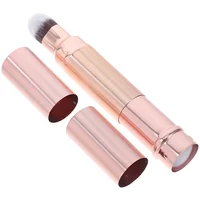 Double-ended Makeup Brush Sponge Travel Face Retractable Loose Powder Brushes Foundation Blush 1