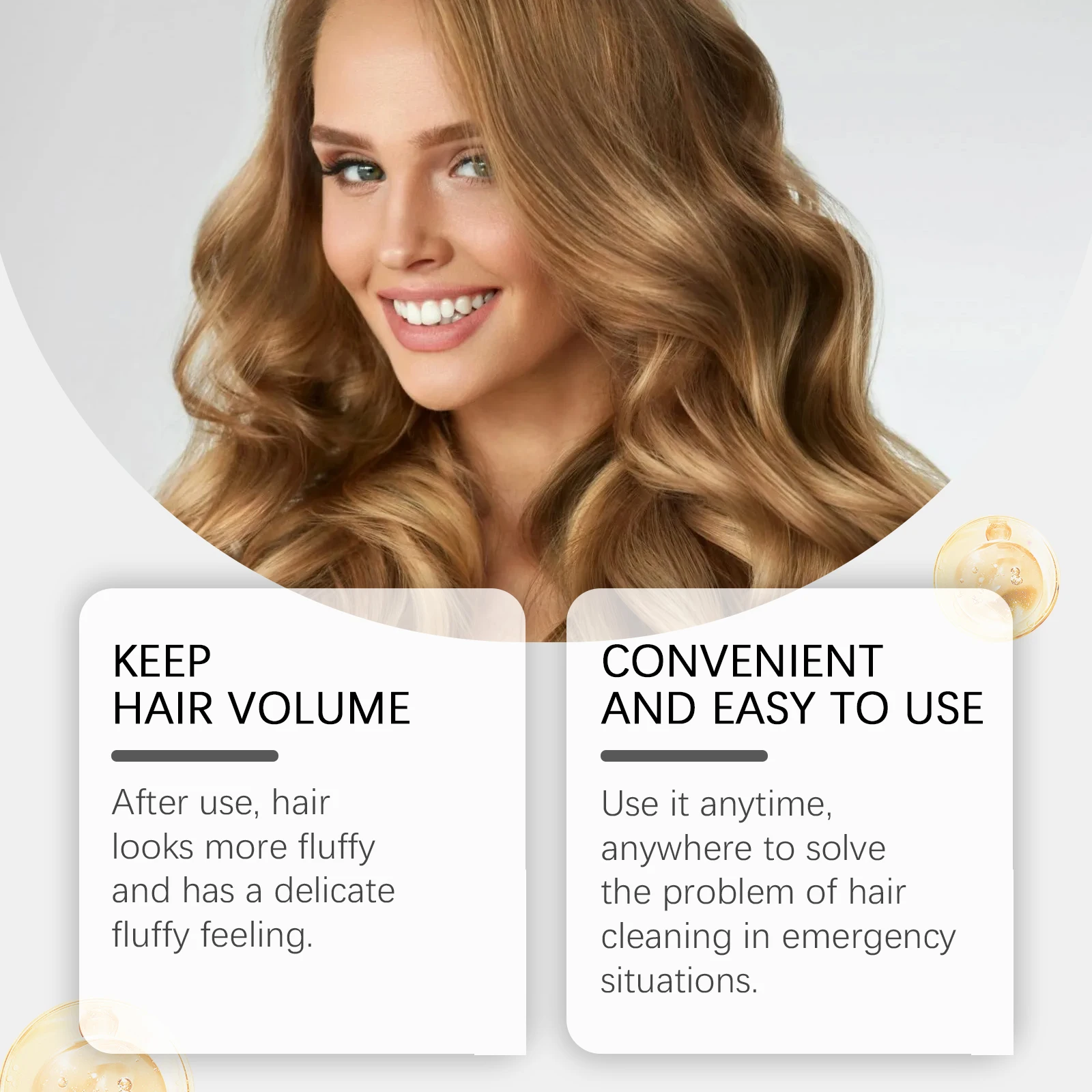 Vanilla Dry Shampoo Spray: Mild Dry Shampoo for Hair Repair, Taming Frizz, Adding Volume & Easy Hair Styling