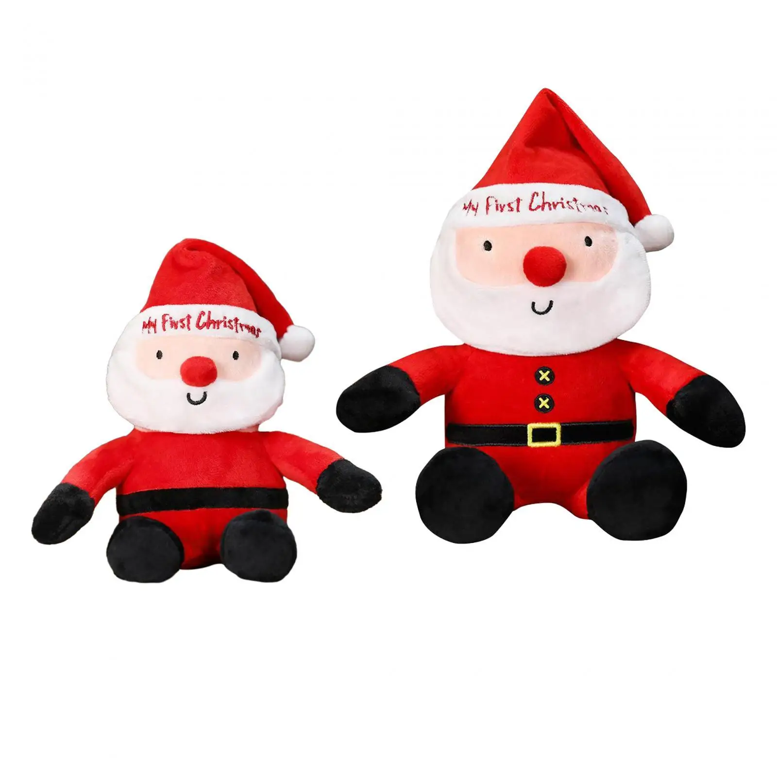 

Santa Claus with Santa Hat Santa Claus Sitting Plush Dolls for Adults Indoor Children Xmas Decoration Gifts